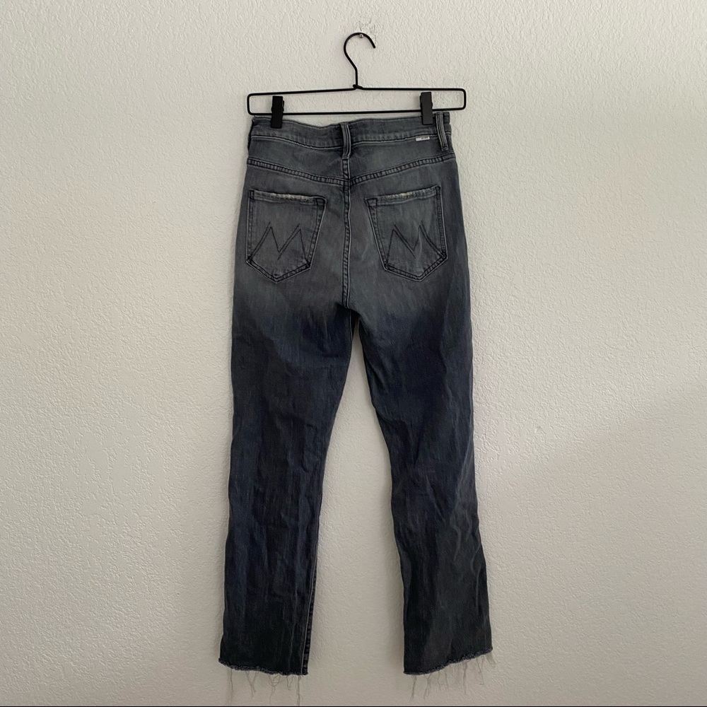MOTHER Women’s Size 26 “High Waisted Rascal Ankle Snippet” Fray Gray Denim Jean - Picture 3 of 12